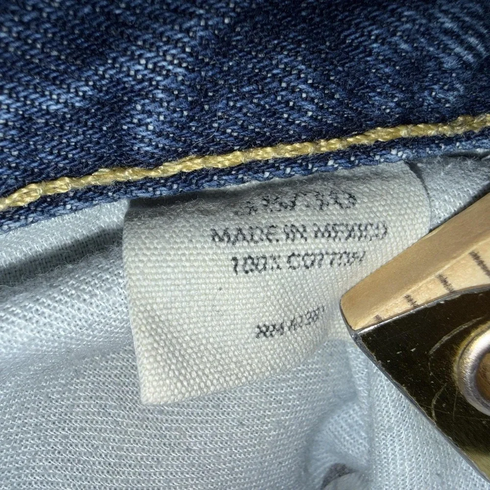 Polo Ralph Lauren Vintage 67 Jeans Mens 38x30 Blue Relaxed Straight Distressed